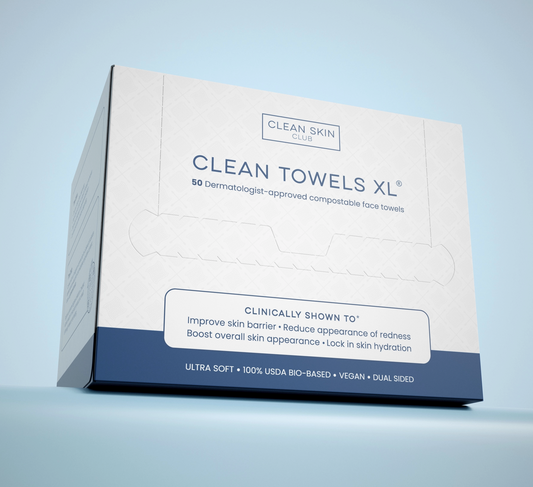 CLEAN TOWELS™ XL, DISPOSABLE FACE TOWELS, 50 COUNT